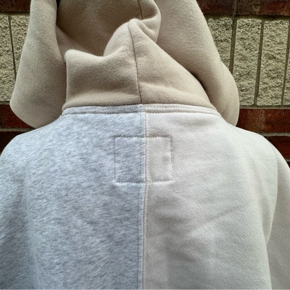 Abercrombie & Fitch Soft A&F Collection Colorblock Hoodie Sweater Crop Cozy Sz M - Picture 9 of 11